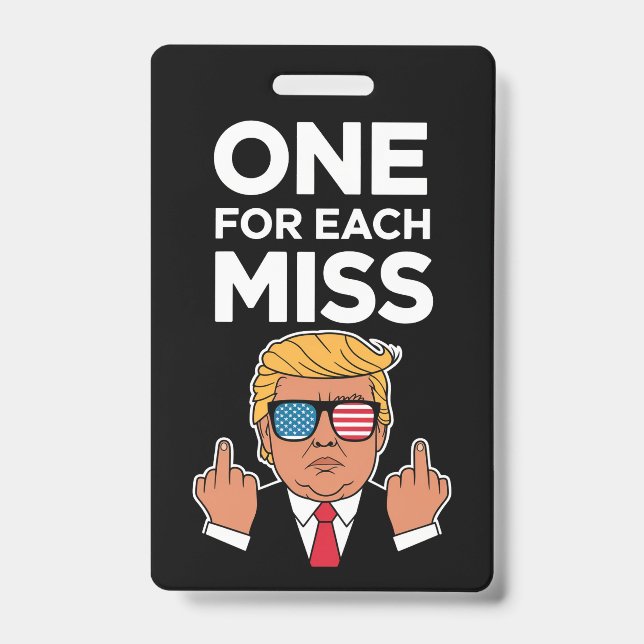 Crachá Trump Um Para Cada Erro  (Frente)