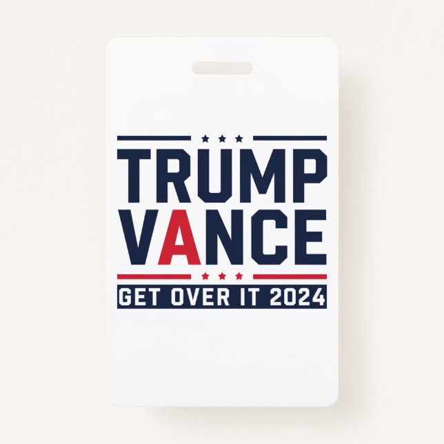 Crachá Trump venceu 2024 Presidente Eleitoral Trump Vance (Frente)