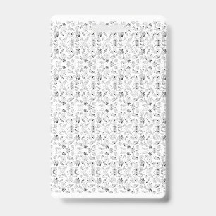 Crachá Um design monocromático mostrando uma multidão de