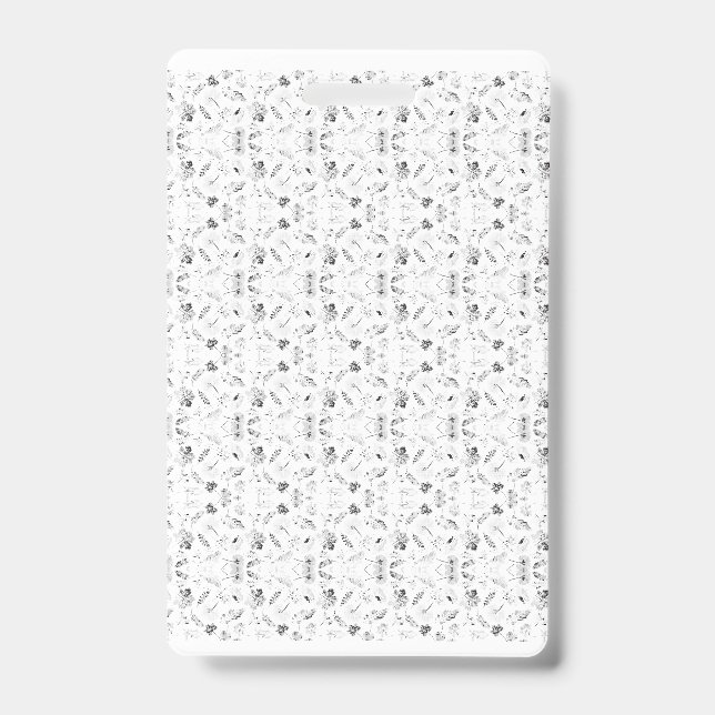 Crachá Um design monocromático mostrando uma multidão de  (Frente)