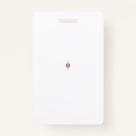 Crachá Um gráfico vermelho vibrante apresenta um floral c