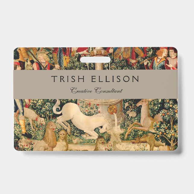 Crachá Unicorn Tapestries Encontrou Legenda Mítica (Frente)