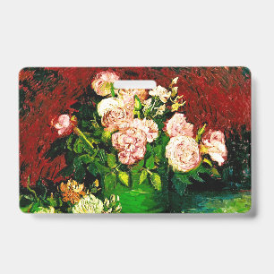 Crachá Van Gogh Peonies e Rosas