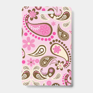 Crachá Vaqueira Rosa Marrom Paisley Flores País Texas