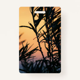 Crachá Vegetação no pôr do sol