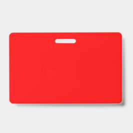 Crachá Vermelho Cor Sólida | Clássico | Elegante | Modern