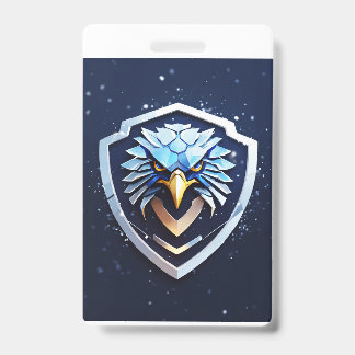 Crachá vertical com águia