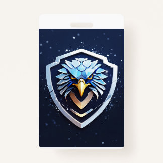 Crachá vertical com águia