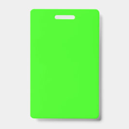 Crachá Vertical Neon Green Badge – Customizable