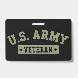 Crachá Veterano do Exército dos EUA Bandeira Americana Am