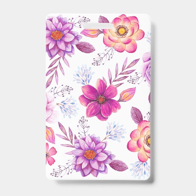 Crachá Violet rosa (Frente)