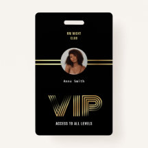 VIP Access Member Gold Foil Nighclub