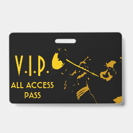Crachá VIP All Access Pass for Musical Event