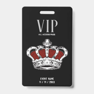 Crachá VIP Crown