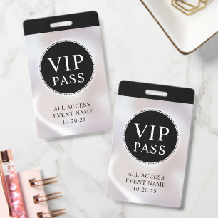 Crachá VIP de Acesso Total a Eventos Pérola Irides