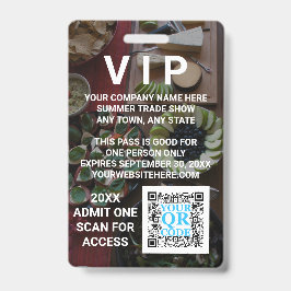 Crachá VIP de Evento de Promoção Legal de Foto de Código