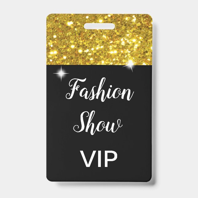 Crachá VIP Fashion Show Trade (Frente)