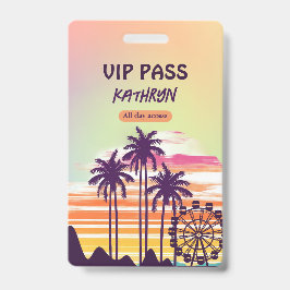 Crachá VIP Itinerário de Fim de Semana do Festival Bachel