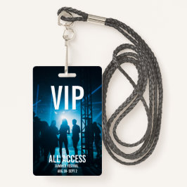 Crachá VIP Personalizado Sessão de Evento de Concertação 