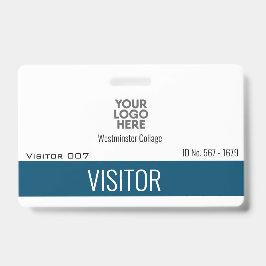 Crachá Visitantes Personalizados Convidados Logotipo Nome