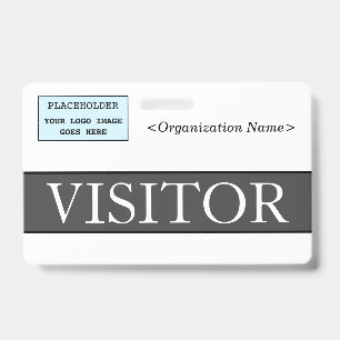 Crachá "VISITOR" elegante