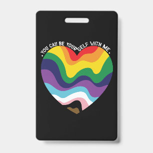 Crachá Você Pode Ser Você Mesmo Comigo LGBT Transgênero G
