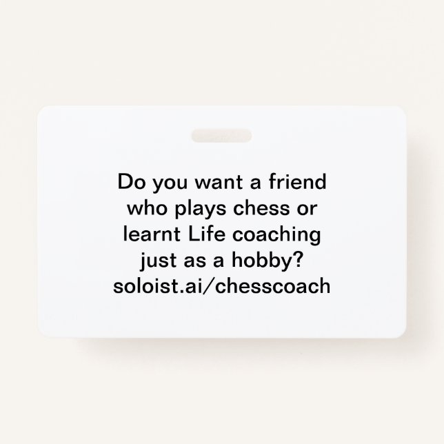 Crachá Você quer um amigo? (Frente)