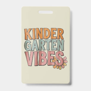 Crachá Voltar às Escolas de Maternal Pré K Primeira Série