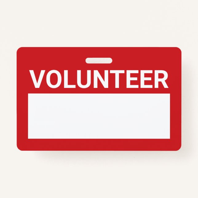 Crachá Voluntário do Vazio Vermelho (Frente)