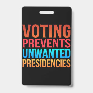 Crachá Votação Previne Eleições Presidenciais Indesejadas