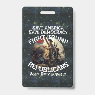 Crachá Vote Político Patriótico Trump Partido Republicano