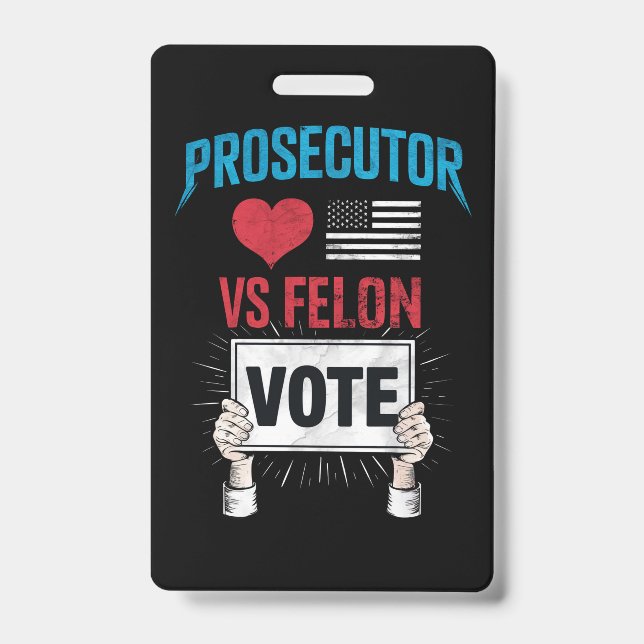 Crachá Voto de Promotor vs Criminoso (Frente)