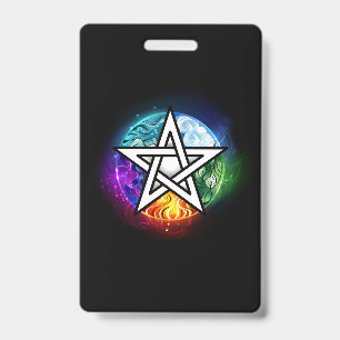 Crachá Wiccan pentagram