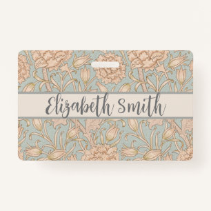 Crachá William Morris Wild Tulip Flower Floral Design