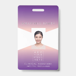 Crachá Womens Business Photo ID Identification Plastic 