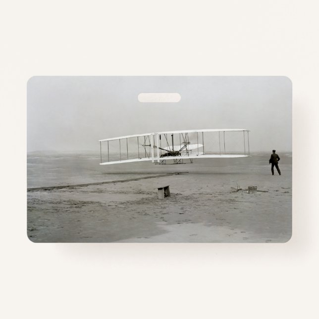 Crachá Wright Brothers Flyer First Plane Flight Aviation (Frente)