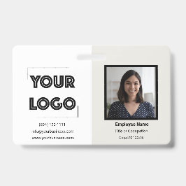 Crachá Your Logo Custom Business Marketing Employee