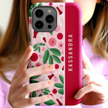 Cranberries Florais Nome Personalizado