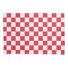 Cranberry fizz checkerboard pattern
