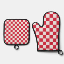 Cranberry fizz checkerboard pattern