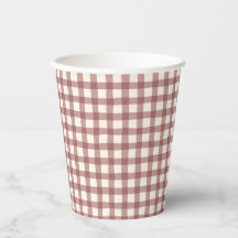 Cranberry Gingham Red Maroon