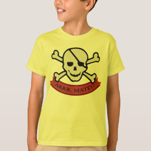Crânio - Camisa T sem rótulo para as crianças amar