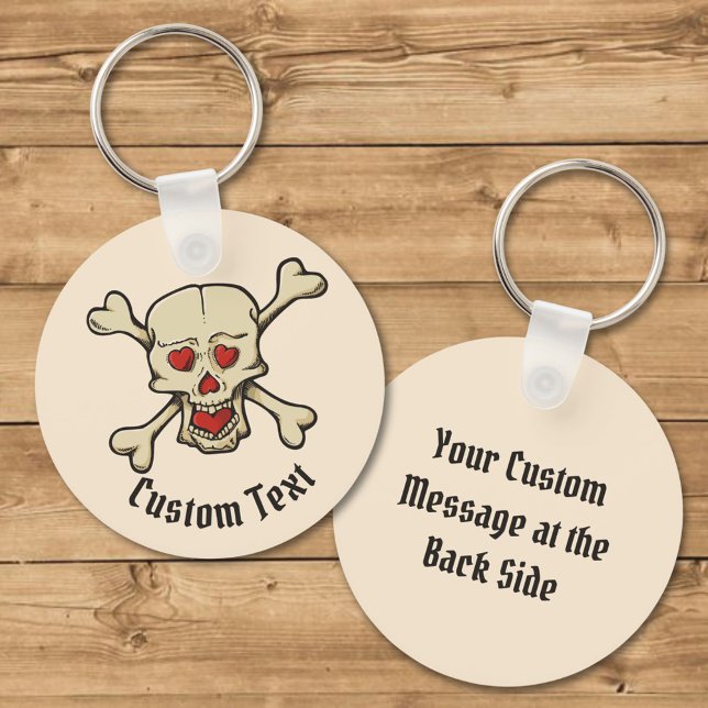 Crânio com Chaveiro de coração (Criador carregado)