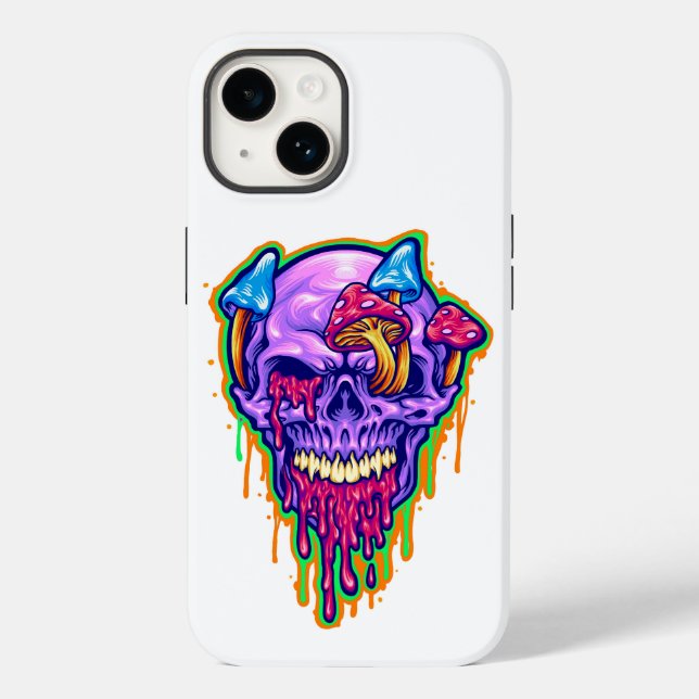 Crânio com cogumelos e loz (Verso)