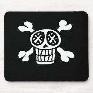 crânio e mousepad dos crossbones