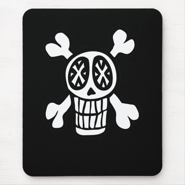 crânio e mousepad dos crossbones (Frente)