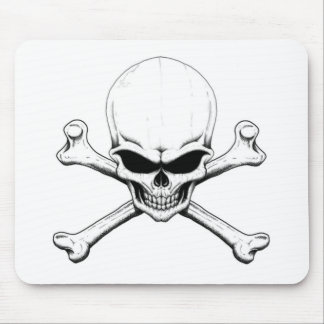 crânio e mousepad dos crossbones