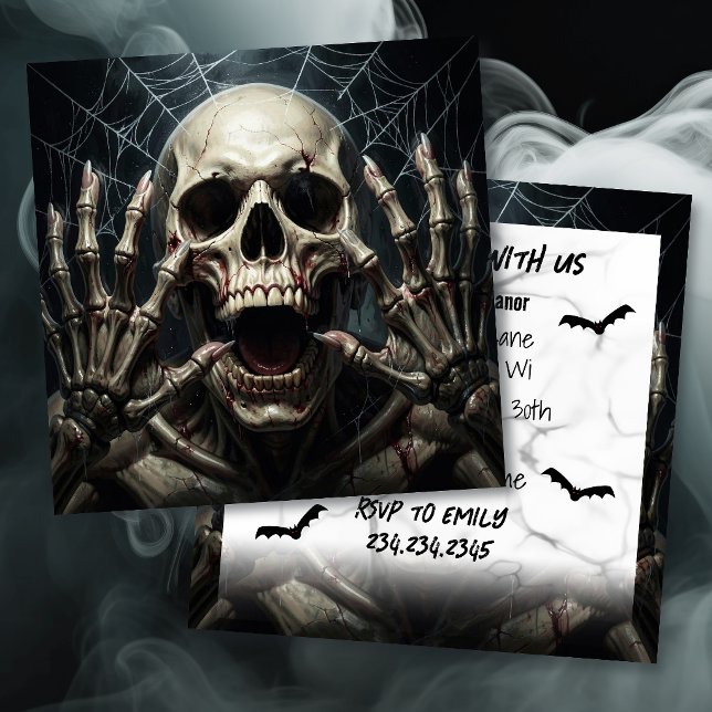 Crânio e Ossos | Festa de Halloween para Adultos  (Criador carregado)