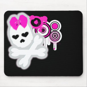 Crânio feminino Mousepad
