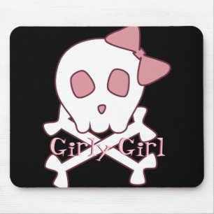 Crânio feminino Mousepad